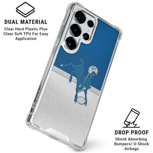 NFL Indianapolis Colts Vintage Galaxy S25 Ultra Clear Case